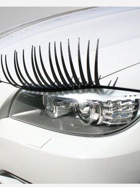 Car Lashes Eyelashes for Your Car - Black
